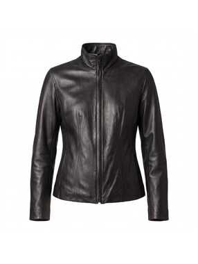 Vintage Winlit New York Leather Cafe Racer Jacket | Minimalist Moto Y2K Medium